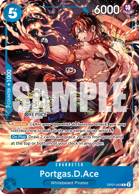 Portgas.D.Ace, OP07-053, Parallel 3, English