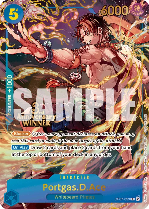 Portgas.D.Ace, OP07-053, Parallel 4, English