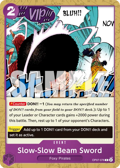 Slow-Slow Beam Sword, 500 YEARS IN THE FUTURE #OP07-076_r1