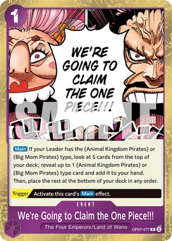 We're Going to Claim the One Piece!!!, Normal