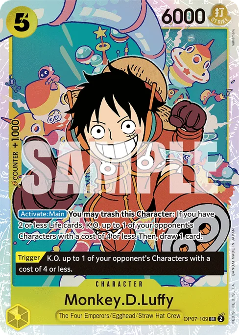 Monkey D. Luffy, OP07-109, Base, English