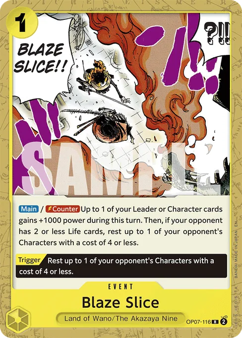 Blaze Slice, OP07-116, Parallel 1, English