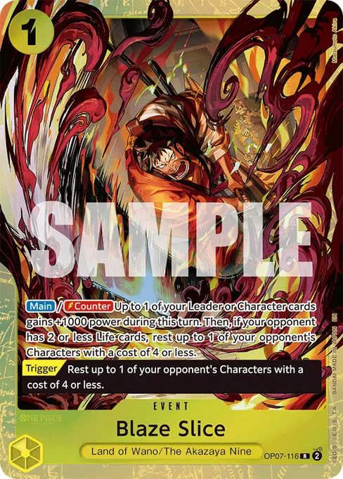 Blaze Slice, OP07-116, Parallel 2, English