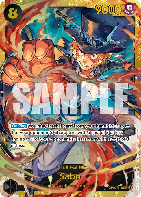 Sabo, OP07-118, Reprint 1, English