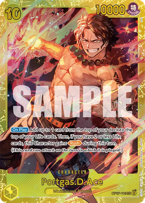 Portgas.D.Ace, OP07-119, Base, English