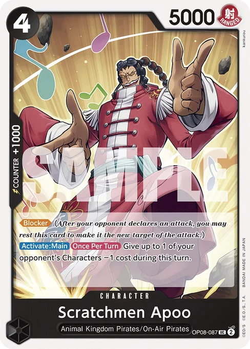 Scratchmen Apoo, TWO LEGENDS #OP08-087