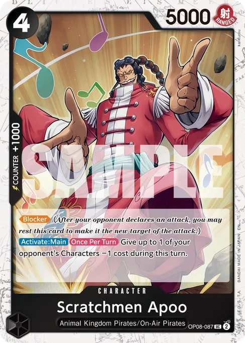 Scratchmen Apoo, TWO LEGENDS #OP08-087_p1