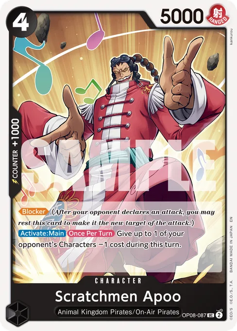 Scratchmen Apoo, OP08-087, Reprint 1, English