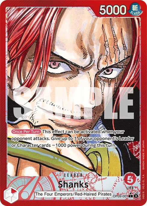 Shanks, EMPERORS IN THE NEW WORLD #OP09-001_p1