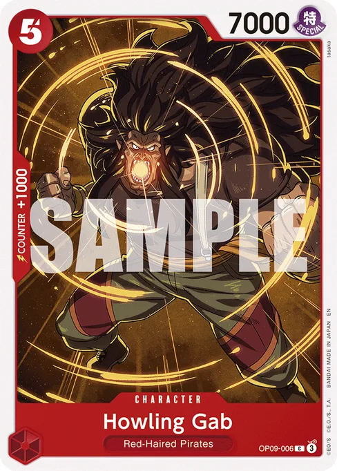 Howling Gab, OP09-006, Reprint 1, English
