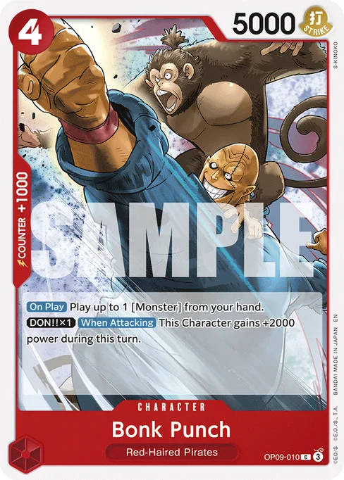 Bonk Punch, OP09-010, Reprint 1, English