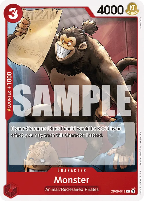 Monster, OP09-012, Reprint 1, English