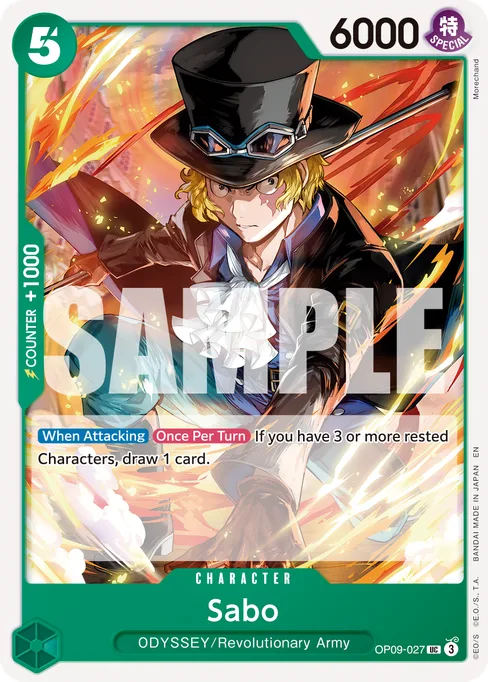 Sabo, OP09-027, Reprint 1, English