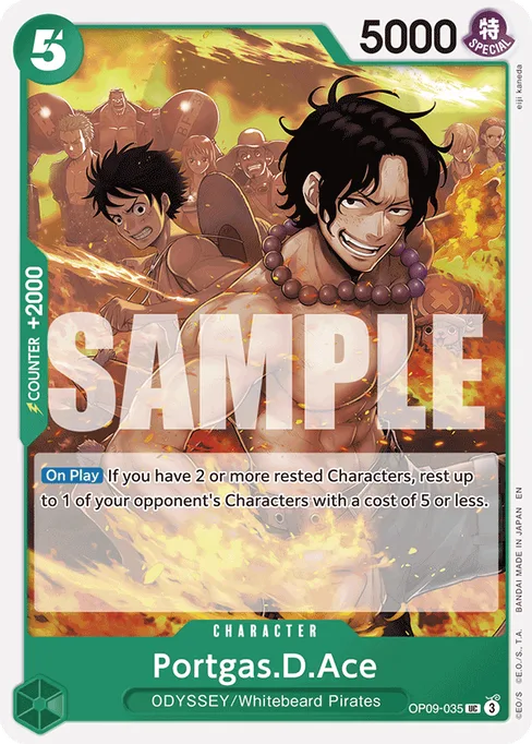 Portgas.D.Ace, EMPERORS IN THE NEW WORLD #OP09-035_r1