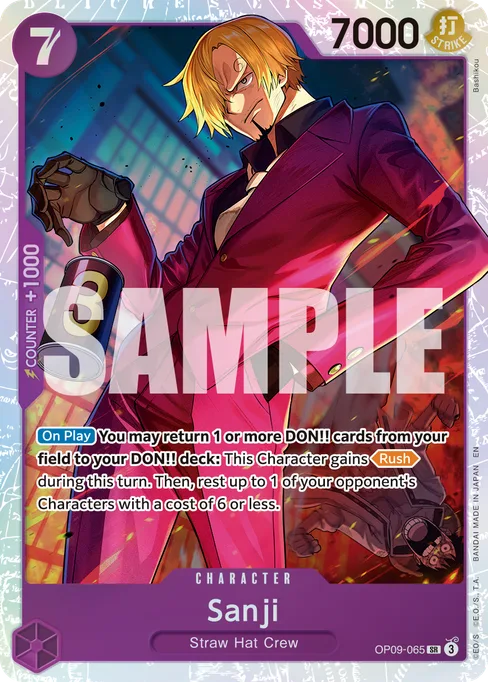 Sanji, OP09-065, Reprint 1, English