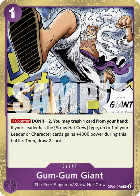 Gum-Gum Giant, EMPERORS IN THE NEW WORLD #OP09-078