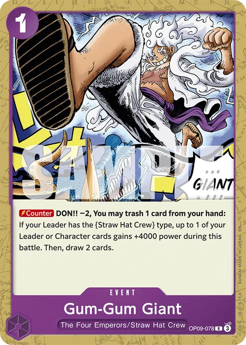 Gum-Gum Giant, EMPERORS IN THE NEW WORLD #OP09-078_p1