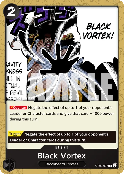 Black Vortex, OP09-097, Reprint 1, English