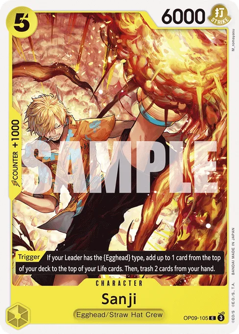 Sanji, OP09-105, Base, English
