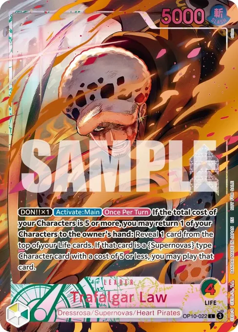 Trafalgar Law, OP10-022, Parallel 2, English
