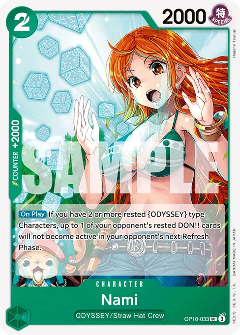 Nami, OP10-033, Base, English