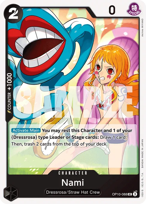 Nami, OP10-088, Base, English