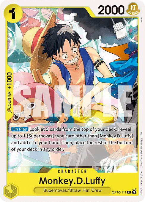 Monkey D. Luffy, OP10-111, Reprint 1, English