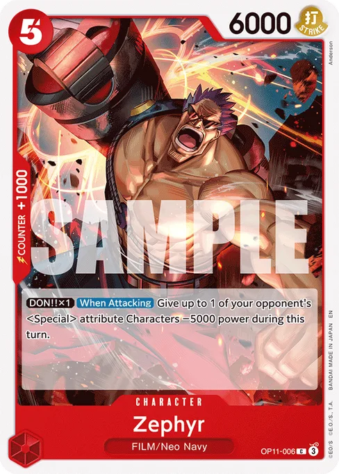 Zephyr, A FIST OF DIVINE SPEED #OP11-006