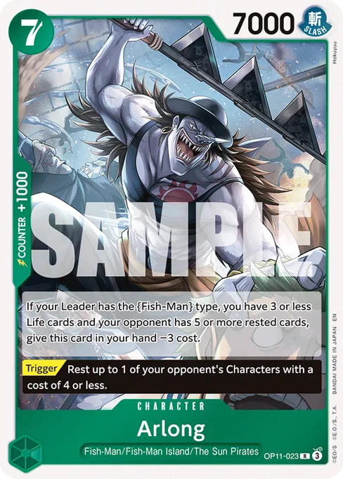 Arlong, A FIST OF DIVINE SPEED #OP11-023