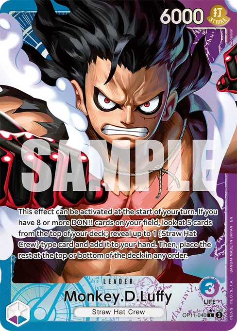 Monkey.D.Luffy, A FIST OF DIVINE SPEED #OP11-040_p1