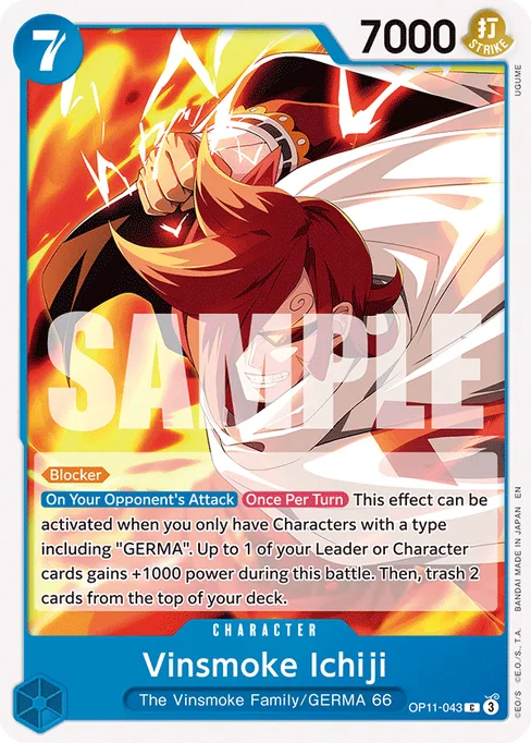 Vinsmoke Ichiji, A FIST OF DIVINE SPEED #OP11-043