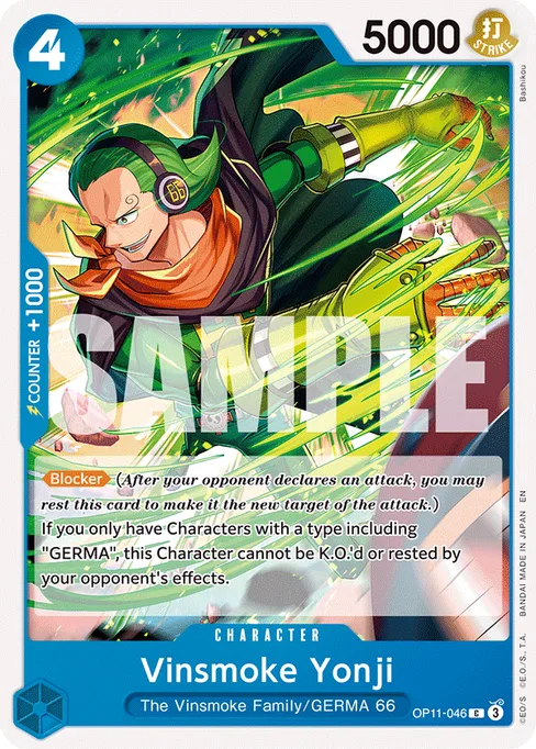 Vinsmoke Yonji, A FIST OF DIVINE SPEED #OP11-046