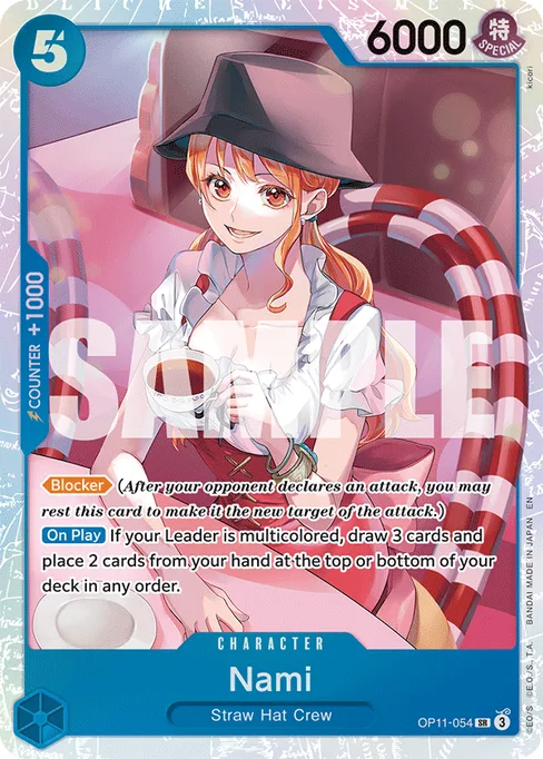 Nami, OP11-054, Base, English