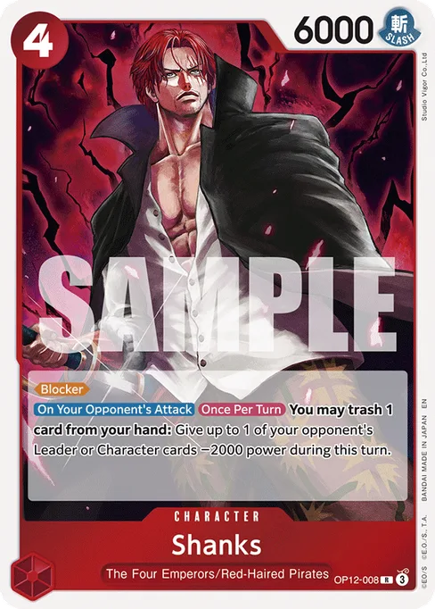 Shanks, OP12-008, Base, English