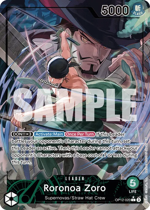 Roronoa Zoro, LEGACY OF THE MASTER #OP12-020_p1
