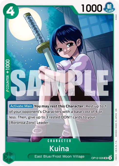 Kuina, LEGACY OF THE MASTER #OP12-026_r1