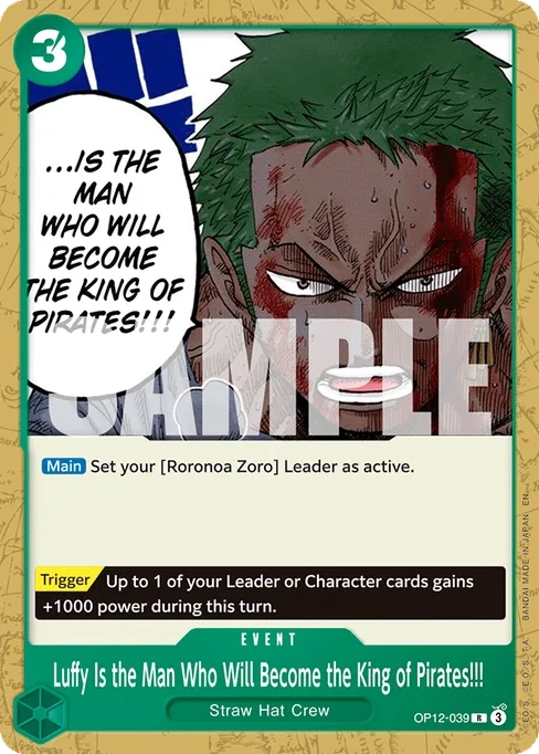 Luffy Is the Man Who Will Become the King of Pirates!!!, LEGACY OF THE MASTER #OP12-039_p2