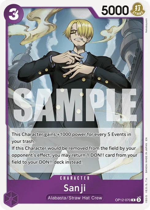 Sanji, OP12-070, Base, English