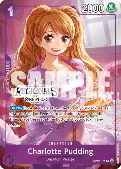 Charlotte Pudding, OP12-071, Parallel 1, English