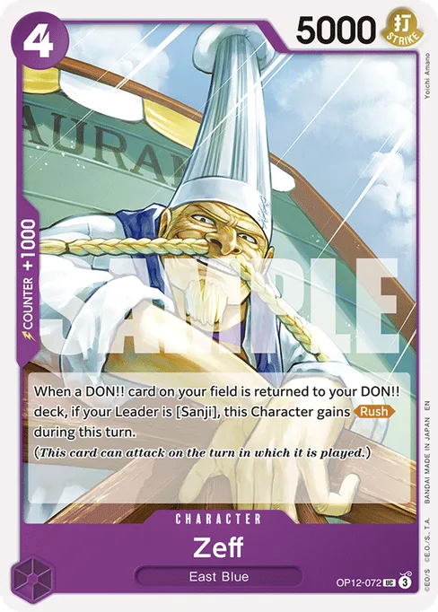 Zeff, LEGACY OF THE MASTER #OP12-072