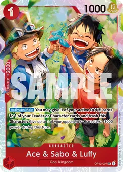 Ace & Sabo & Luffy, Normal