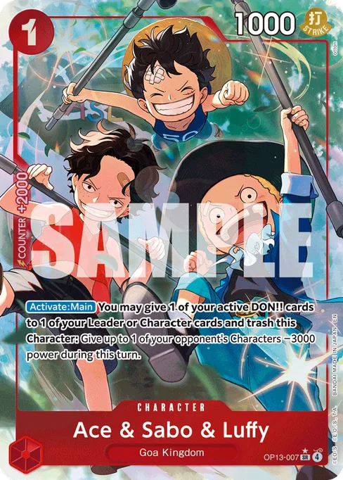 Ace & Sabo & Luffy, CARRYING ON HIS WILL #OP13-007_p1