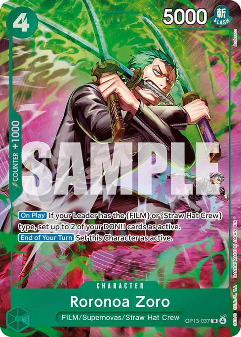 Roronoa Zoro, CARRYING ON HIS WILL #OP13-037_p1