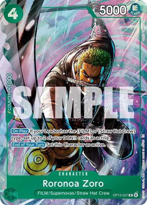 Roronoa Zoro, CARRYING ON HIS WILL #OP13-037_p2