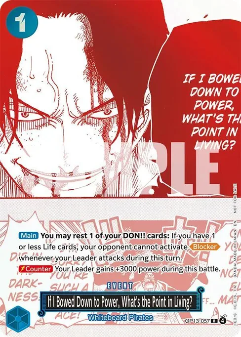 If I Bowed Down to Power, What's the Point in Living?, OP13-057, Parallel 1, English