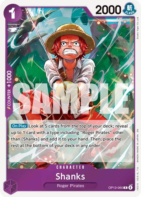 Shanks, OP13-065, Base, English