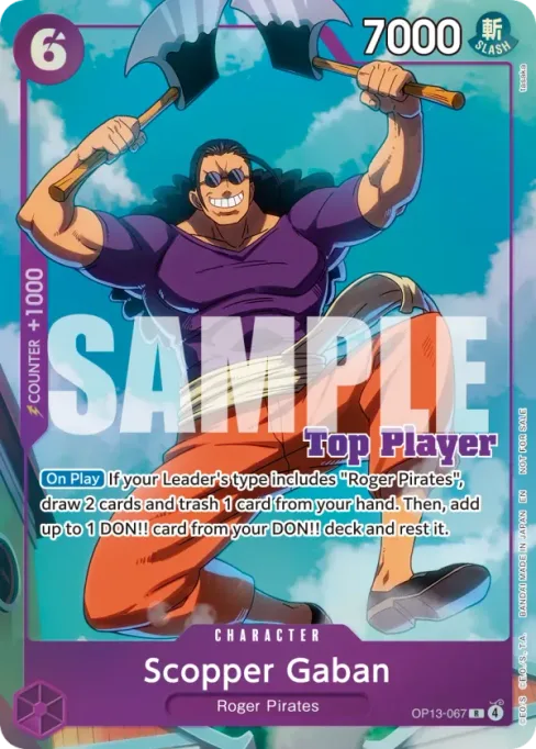 Scopper Gaban, OP13-067, Parallel 1, English