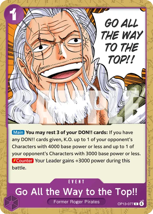 Go All the Way to the Top!!