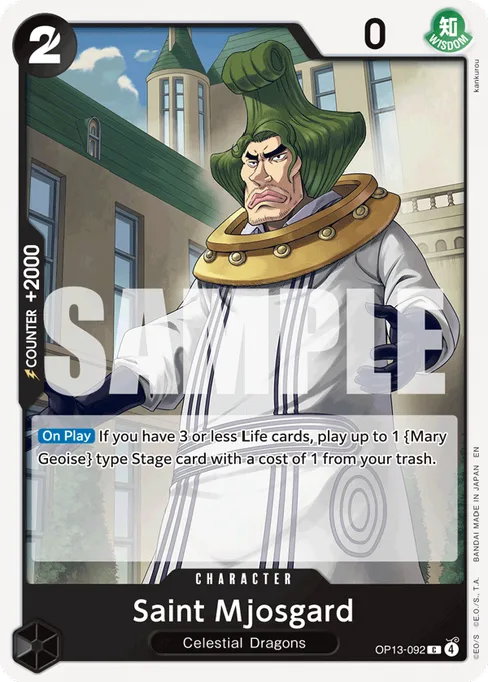 Saint Mjosgard, CARRYING ON HIS WILL #OP13-092