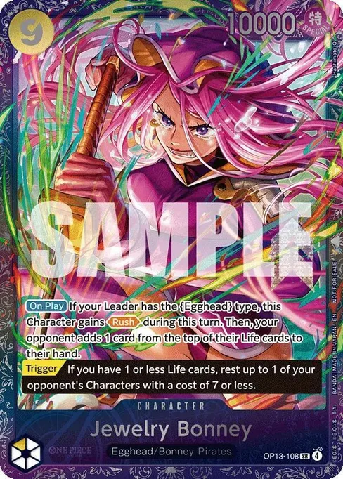 Jewelry Bonney, OP13-108, Parallel 2, English